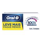 Creme Dental Oral B 100% 2 Unidades 140g cada