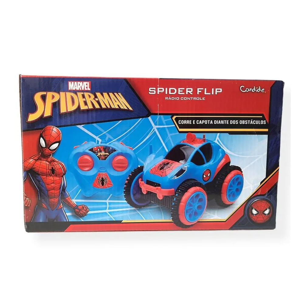 Veículo Controle Remoto Homem-Aranha Spider Flip