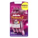 Aparelho Barbear Gillette Prestobarba3 Feminino 4 Unidades