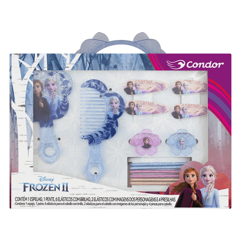 kit-espelho-pente-condor-frozen-2-com-acessorios
