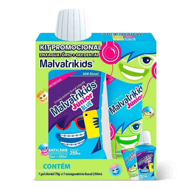 solucao-bucal-250-ml-gel-dental-malvatrikids-junior-blue-70g