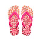 Sandália Havaianas Kids Flores Flores Branco/Rosa Flux 25/26