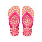 Sandália Havaianas Kids Flores Flores Branco/Rosa Flux 27/28