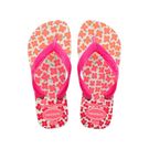 Sandália Havaianas Kids Flores Flores Branco/Rosa Flux 31/32