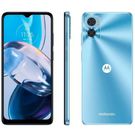 Smartphone Motorola Moto E22 64GB Azul Tela 6.5 Dual Chip Câmera Traseira Dupla 16+2MP