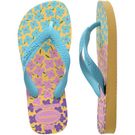 Sandália Havaianas Kids Flores Fc Amarelo Calá/Azul 31/32