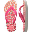 Sandália Havaianas Kids Flores Flores Branco/Rosa Flux 27/28