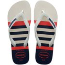 Sandálias Havaianas Top Nautical Branco/Branco/Marinho 43/44