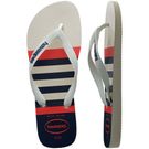 Sandálias Havaianas Top Nautical Branco/Branco/Marinho 43/44