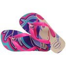 Sandálias Havaianas Kids Fantasy Bege Palha/Magenta Neon 29/30