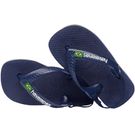 Sandália Havaianas New Baby Brasil Logo Azul Marinho/Amarelo Citrico 17/18