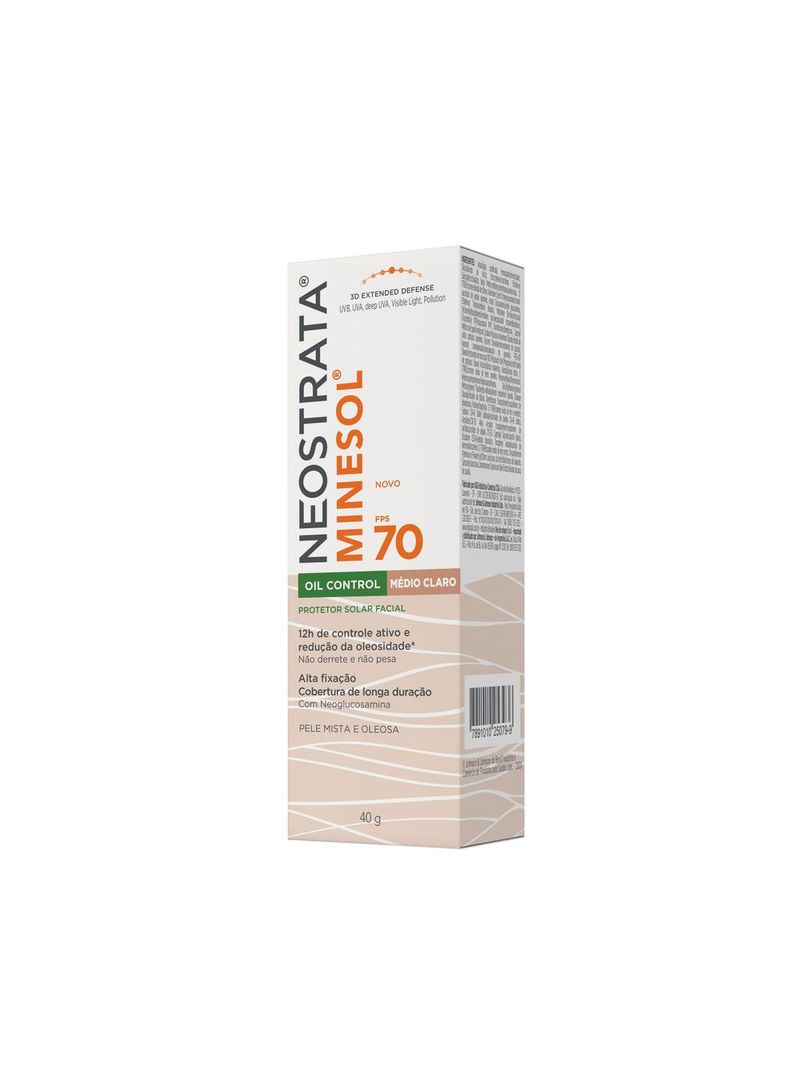 Neostrata Minesol Oil Control FPS70 Médio Claro 40g