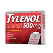 Tylenol Cartucho 500mg 20 comprimidos