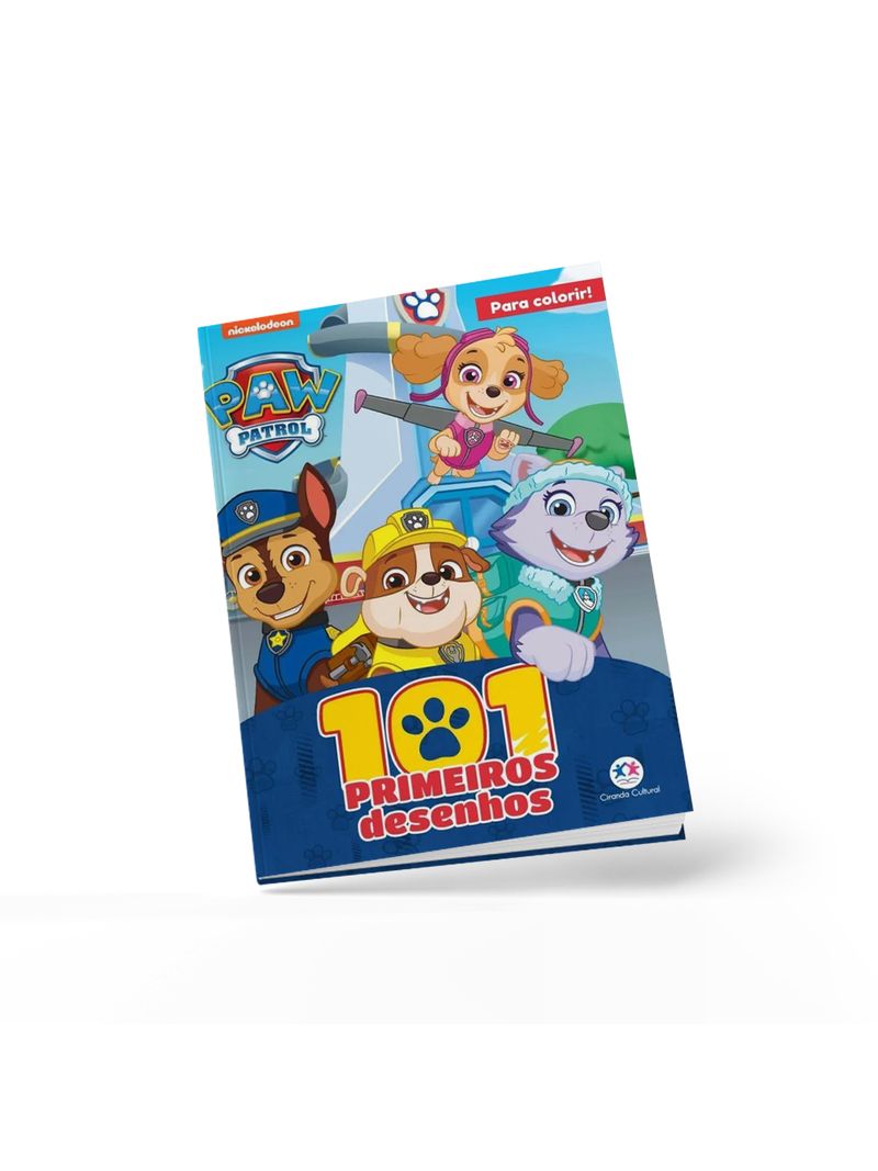 Livro 365 Desenhos P/ Colorir Patrulha Canina Magic Kids