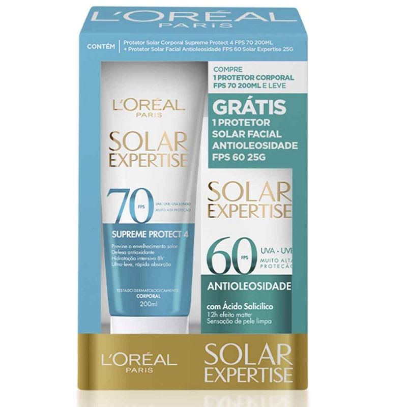 protetor-solar--corporal--loreal--paris-solar-expertise-fps-70-200ml-facial-fps-60-25g