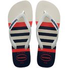 Sandálias Havaianas Top Nautical Branco/Branco/Marinho 39/40