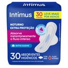 Absorvente Intimus Noturno Cobertura Suave com Abas 30 Unidades
