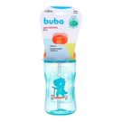 Garrafa Buba Dinossauro Patinete Azul Com Canudo Retrátil 340ml