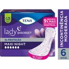 Absorvente Geriátrico Tena Lady Discreet Maxi Night 6 unidades
