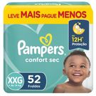 Fralda Descartável Pampers Confort Sec Super XXG 52 Unidades