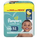 Fralda Descartável Pampers Confort Sec Super XXG 52 Unidades