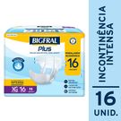 Fralda Geriátrica Bigfral Plus Regular Econômica XG 16 Unidades