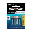 Pilha Alcalina Rayovac AAA 4 Unidades