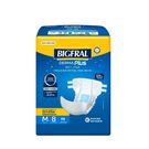 Fralda Geriátrica Bigfral Derma Plus Noturna M 8 Unidades