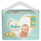Fralda Descartável Pampers Premium Care M 80 Unidades