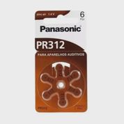 Bateria Panasonic Auditiva PR312 1.4V 6 Unidades