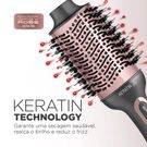 Escova Secadora Keratin Mondial Bivolt Grafite/Golden Rose