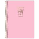 Caderno Tilibra Capa Dura Espiral 80 Folhas 1 Matéria Happy