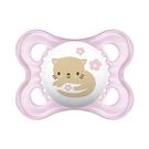 Chupeta Mam Night Skin Soft 0-6 Meses Rosa