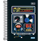 Agenda Tilibra Capa Dura com Espiral 160 Folhas Pepper Masculino Sortido