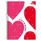 Caderno Tilibra Love Pink Capa Dura 10 Matérias 160 Folhas