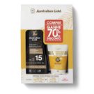 Kit Australian Gold Protetor Solar Corporal FPS 15 Spray Gel 235g  +  Facial FPS 50 Gel Creme 50g