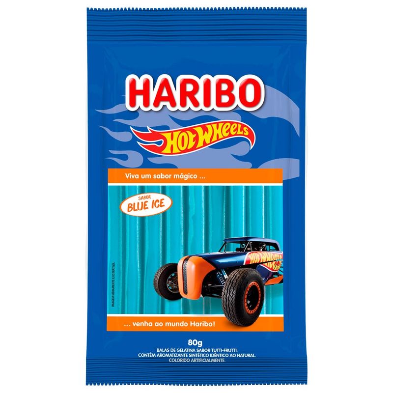 Bala-Haribo-Sticks-Hot-Wheels-Blue-Ice-80g