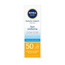 NIVEA SUN Protetor Solar Facial Beauty Expert Com Cor FPS 50 50g