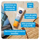 NIVEA SUN Protetor Solar Facial Beauty Expert Com Cor FPS 50 50g