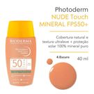Protetor Solar Photoderm Nude Touch Bioderma Mineral FPS 50 + Escuro 40ml