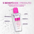 Água Micelar L'Oréal Paris Solução de Limpeza 5 em 1 100ml