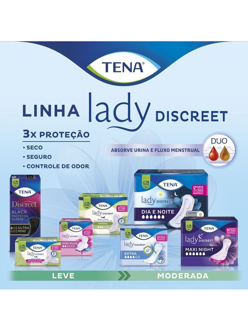 Absorvente Tena Lady Discreet Super - 8 unidades - cinquentamaissaude