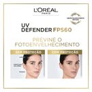 Protetor Solar L'oreal UV Defender FPS60 Antioleosidade Cor Escura 40g