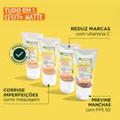 Protetor Solar Garnier Hidratante Uniform & Matte  FPS50 Média 40g