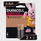 Pilha Duracel Quantun AAA 2 Unidades