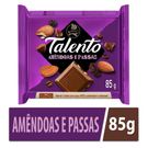 Chocolate Garoto Talento Amendoas e Passas 85g