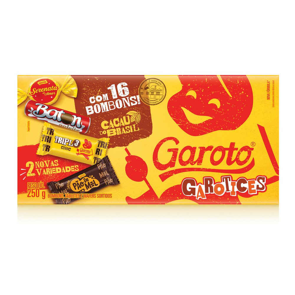 Caixa De Bombons Sortidos Garoto 250g 