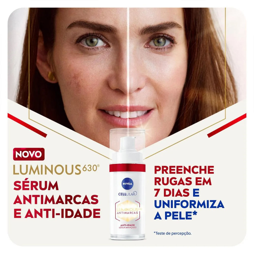 Sérum Facial Nivea Cellular Luminous 630 Antimarcas Anti-idade 30ml