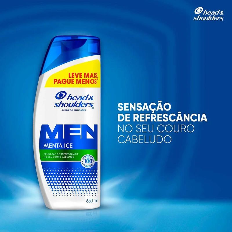 Shampoo Anticaspa Head & Shoulders Menta Ice 650ml