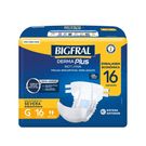 Fralda Geriátrica Unissex Bigfral Derma Plus Noturna G 16 Unidades